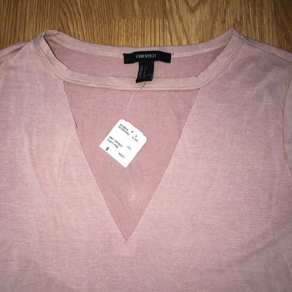 Forever 21 Pink Choker V Neck - Picture 3 of 3